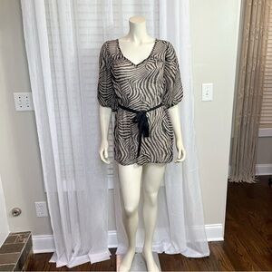 11- Anthropologie Needle & Thread  Print Tunic…